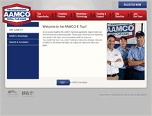 Tablet Screenshot of e-tour.aamcofranchises.com